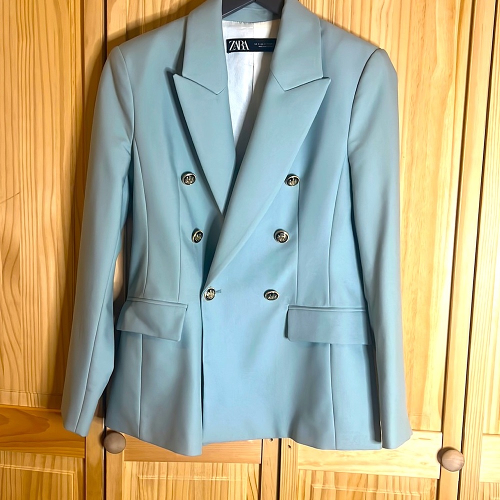 SUIT SET!! TAILORED DOUBLE BREASTED BLAZER & SUIT PANTS
